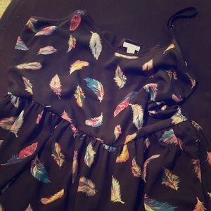 Black feather dress xxl